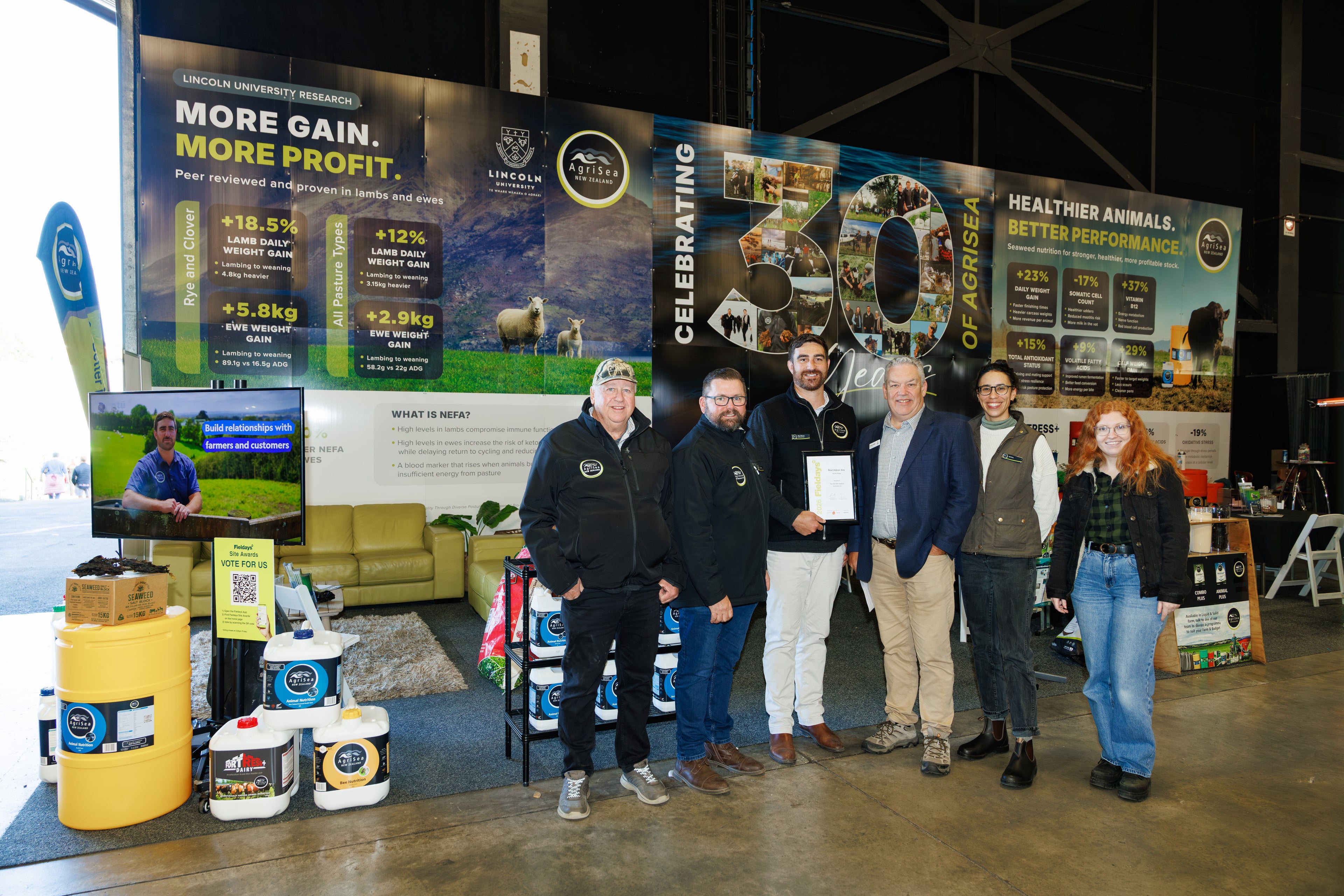 Winning the best indoor site at Fieldays 2026